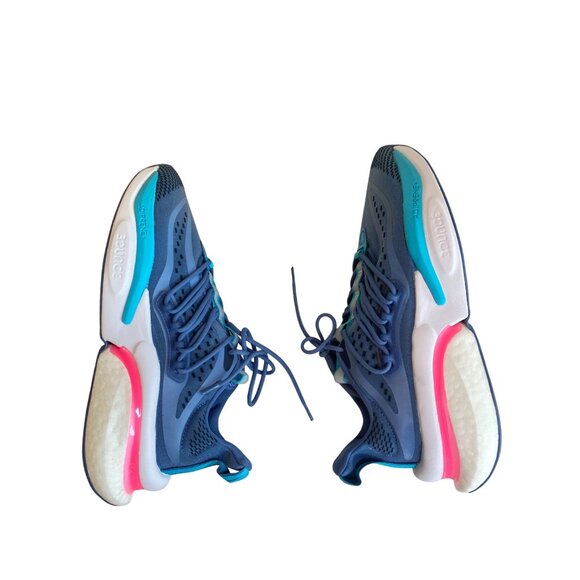 NWT Adidas AlphaBoost V1 Sneakers Women's 10 Crew Blue Lucid Pink - Picture 10 of 15